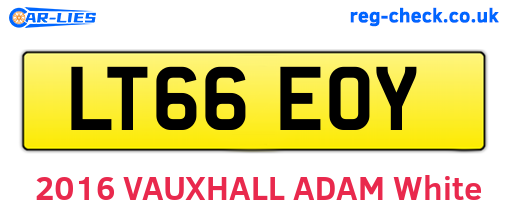 LT66EOY are the vehicle registration plates.