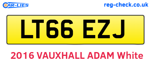 LT66EZJ are the vehicle registration plates.