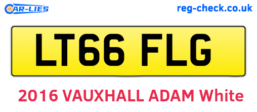 LT66FLG are the vehicle registration plates.
