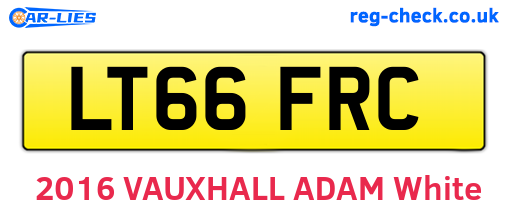 LT66FRC are the vehicle registration plates.