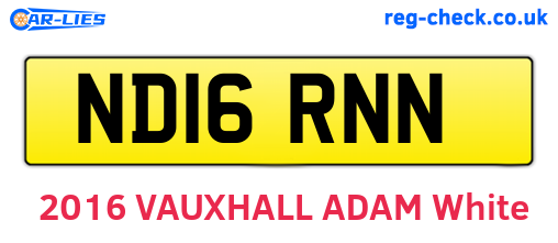 ND16RNN are the vehicle registration plates.