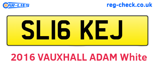 SL16KEJ are the vehicle registration plates.