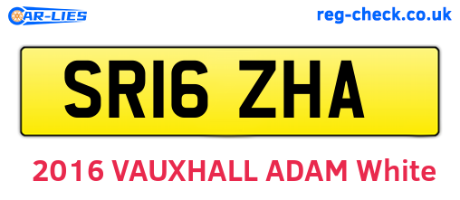SR16ZHA are the vehicle registration plates.