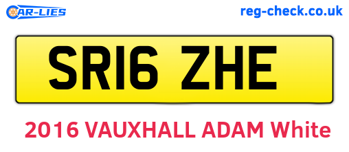 SR16ZHE are the vehicle registration plates.
