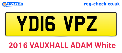 YD16VPZ are the vehicle registration plates.