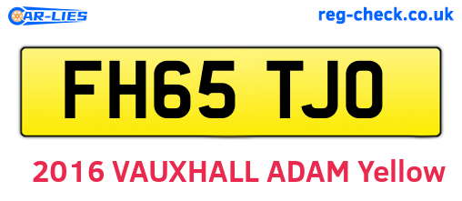FH65TJO are the vehicle registration plates.