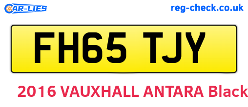FH65TJY are the vehicle registration plates.