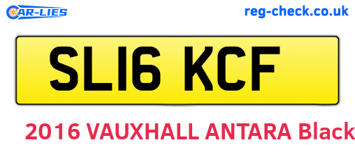 SL16KCF are the vehicle registration plates.