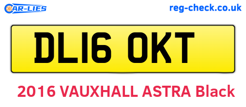 DL16OKT are the vehicle registration plates.