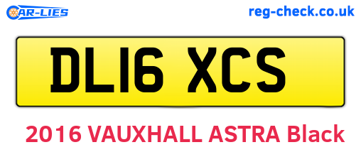 DL16XCS are the vehicle registration plates.