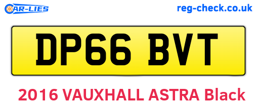 DP66BVT are the vehicle registration plates.