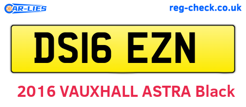 DS16EZN are the vehicle registration plates.