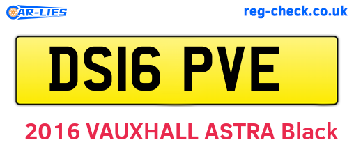 DS16PVE are the vehicle registration plates.
