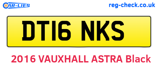 DT16NKS are the vehicle registration plates.