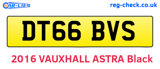 DT66BVS are the vehicle registration plates.