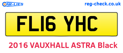 FL16YHC are the vehicle registration plates.
