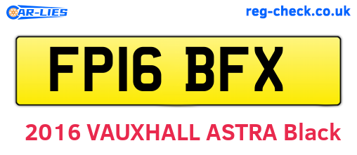FP16BFX are the vehicle registration plates.