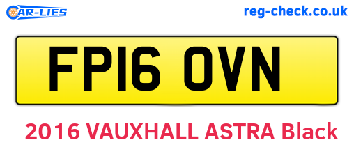 FP16OVN are the vehicle registration plates.