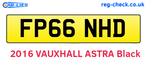 FP66NHD are the vehicle registration plates.