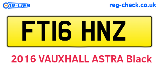 FT16HNZ are the vehicle registration plates.