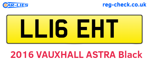 LL16EHT are the vehicle registration plates.