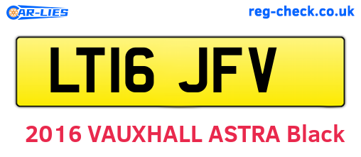 LT16JFV are the vehicle registration plates.