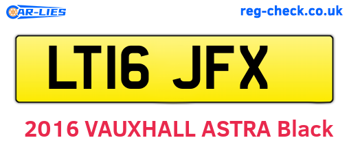 LT16JFX are the vehicle registration plates.
