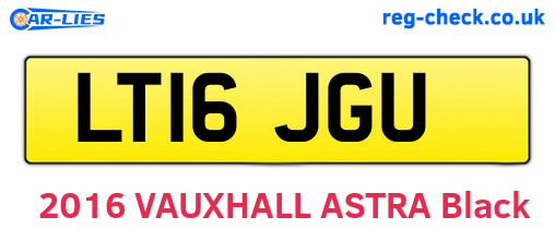 LT16JGU are the vehicle registration plates.