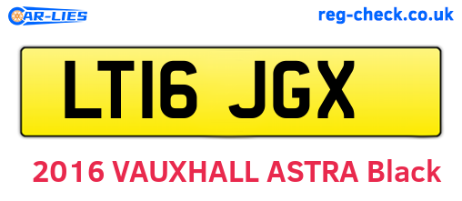 LT16JGX are the vehicle registration plates.