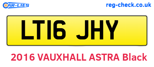 LT16JHY are the vehicle registration plates.