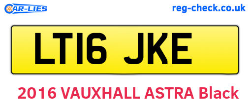 LT16JKE are the vehicle registration plates.
