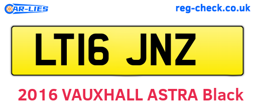 LT16JNZ are the vehicle registration plates.