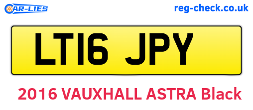 LT16JPY are the vehicle registration plates.