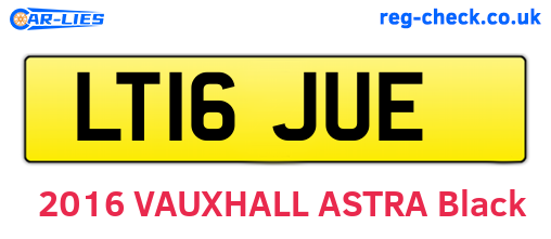 LT16JUE are the vehicle registration plates.