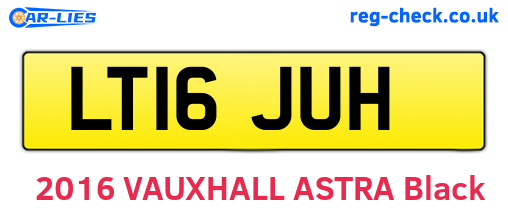 LT16JUH are the vehicle registration plates.
