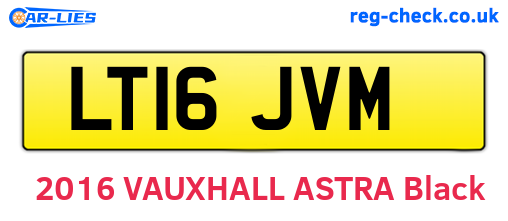 LT16JVM are the vehicle registration plates.