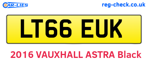 LT66EUK are the vehicle registration plates.