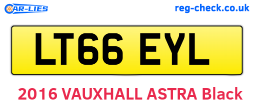 LT66EYL are the vehicle registration plates.