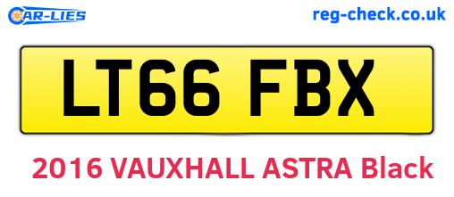 LT66FBX are the vehicle registration plates.