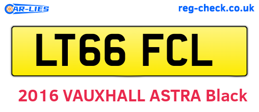 LT66FCL are the vehicle registration plates.