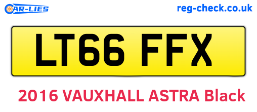 LT66FFX are the vehicle registration plates.