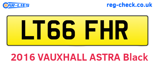 LT66FHR are the vehicle registration plates.