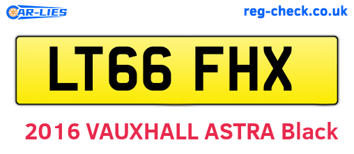 LT66FHX are the vehicle registration plates.