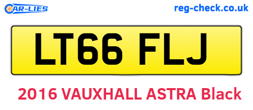 LT66FLJ are the vehicle registration plates.