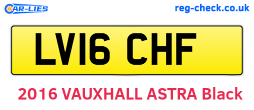 LV16CHF are the vehicle registration plates.