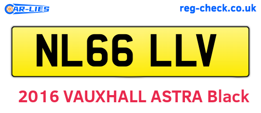NL66LLV are the vehicle registration plates.