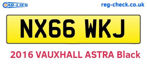NX66WKJ are the vehicle registration plates.