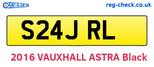 S24JRL are the vehicle registration plates.
