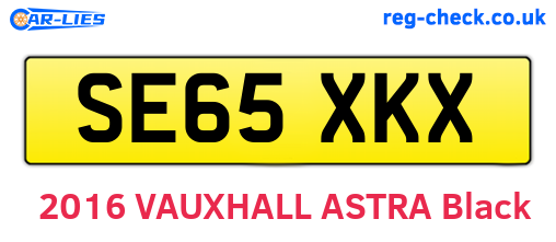 SE65XKX are the vehicle registration plates.