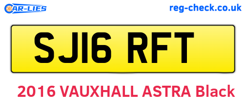 SJ16RFT are the vehicle registration plates.